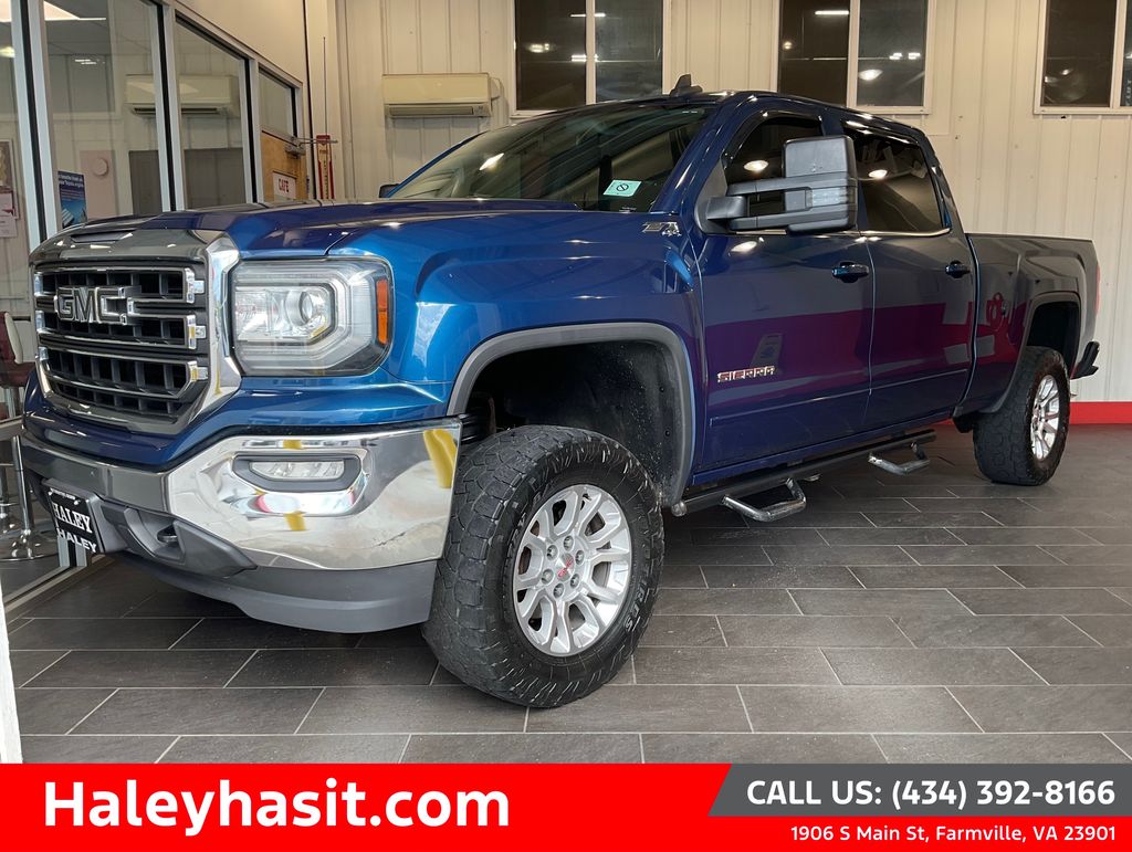 Stone Blue Metallic 2017 GMC Sierra 1500 Pickup Truck Four-Wheel Drive 6-Speed Automatic Overdrive