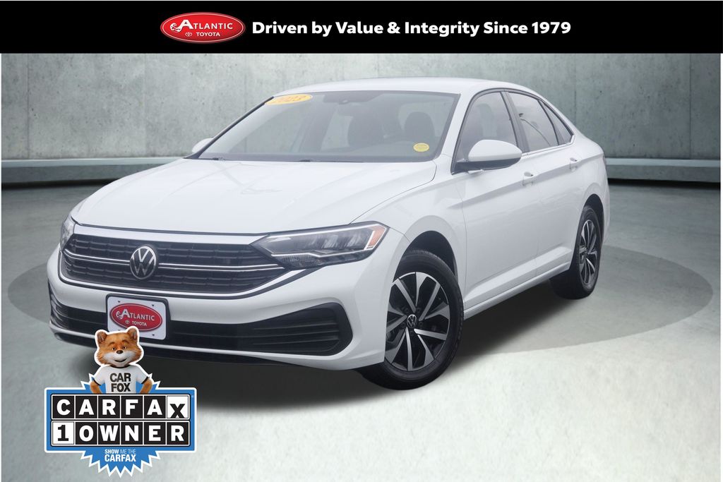 Pure White 2023 Volkswagen Jetta Sedan Front-Wheel Drive 8-Speed Automatic