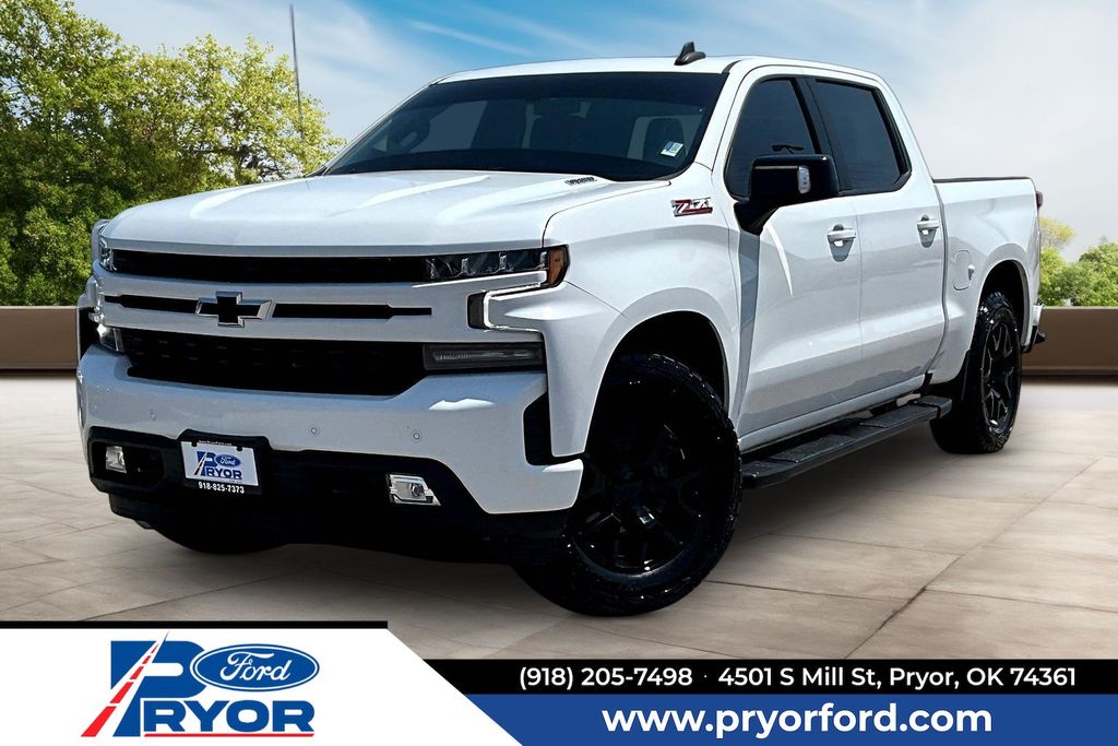 White 2021 Chevrolet Silverado 1500 Pickup Truck Four-Wheel Drive Automatic
