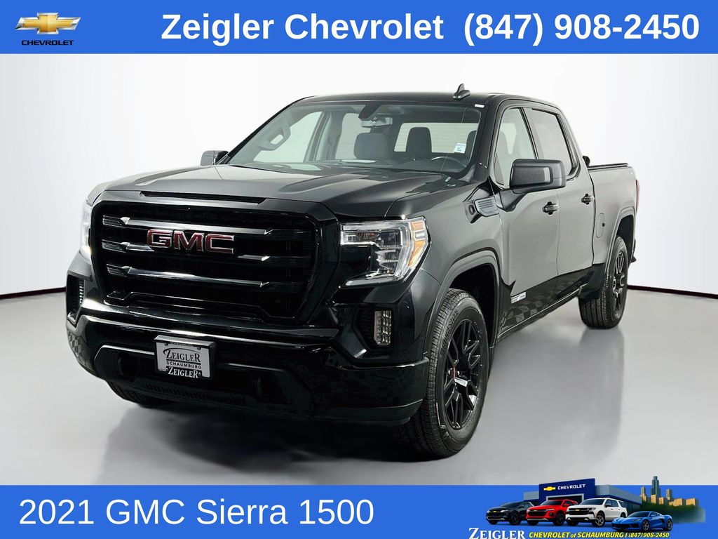 Black 2021 GMC Sierra 1500 Pickup Truck Four-Wheel Drive 8-Speed Automatic