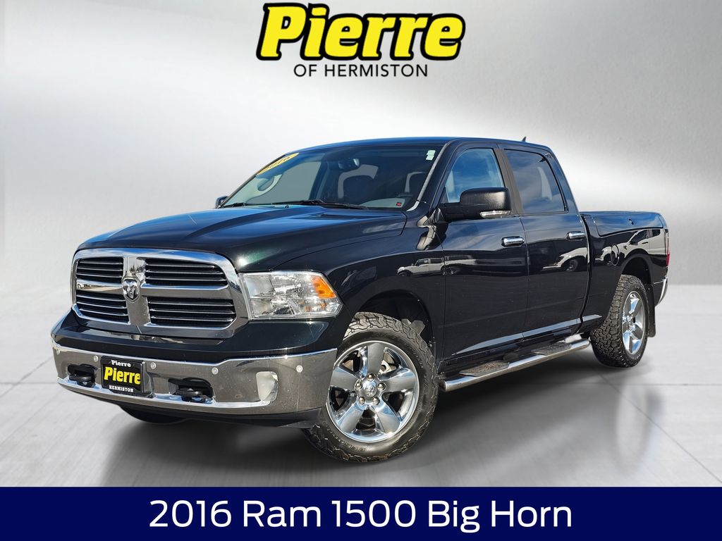 Black Forest Green Pearlcoat 2016 RAM 1500 Big Horn Crew Cab 4WD Pickup Truck Four-Wheel Drive 8-Speed Automatic
