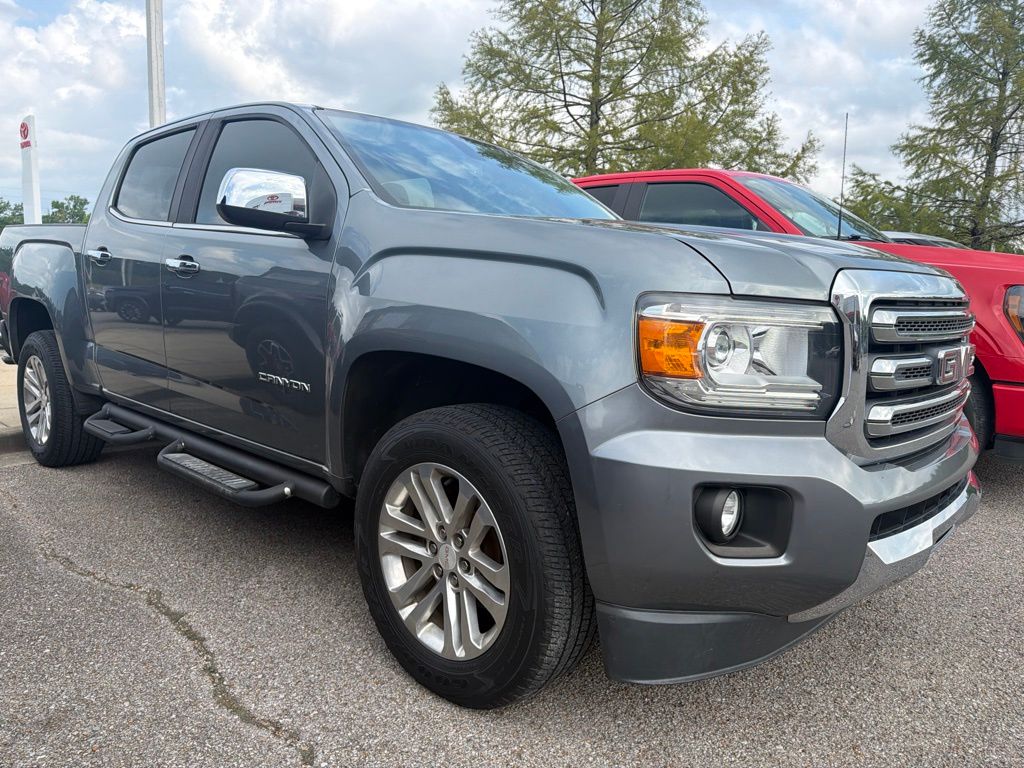 Gray (Satin Steel Metallic) 2019 GMC Canyon Pickup Truck Four-Wheel Drive 8-Speed Automatic