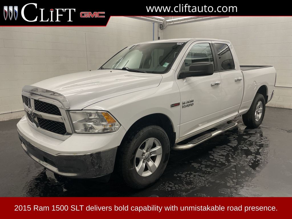 Bright White Clearcoat 2015 RAM 1500 Pickup Truck Four-Wheel Drive 8-Speed Automatic
