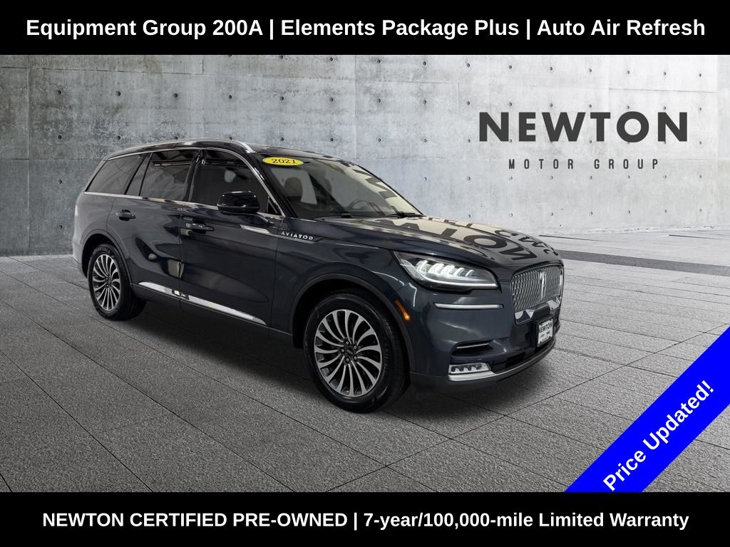 Blue 2021 Lincoln Aviator SUV / Crossover All-Wheel Drive Automatic