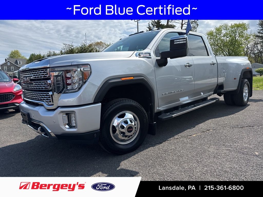 Quicksilver Metallic 2020 GMC Sierra 3500HD Denali Crew Cab 4WD Pickup Truck Four-Wheel Drive Automatic