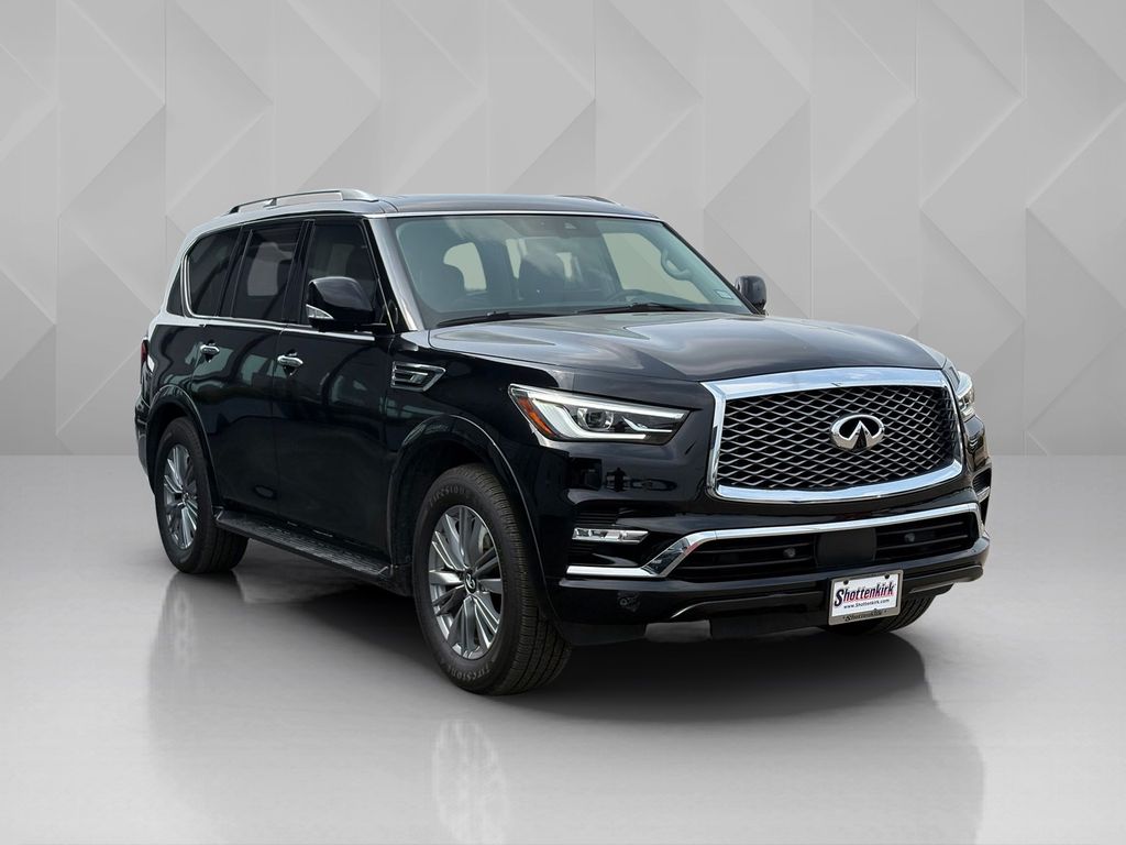 2022 INFINITI QX80 LUXE Black at Bayway Chrysler Dodge Jeep Ram