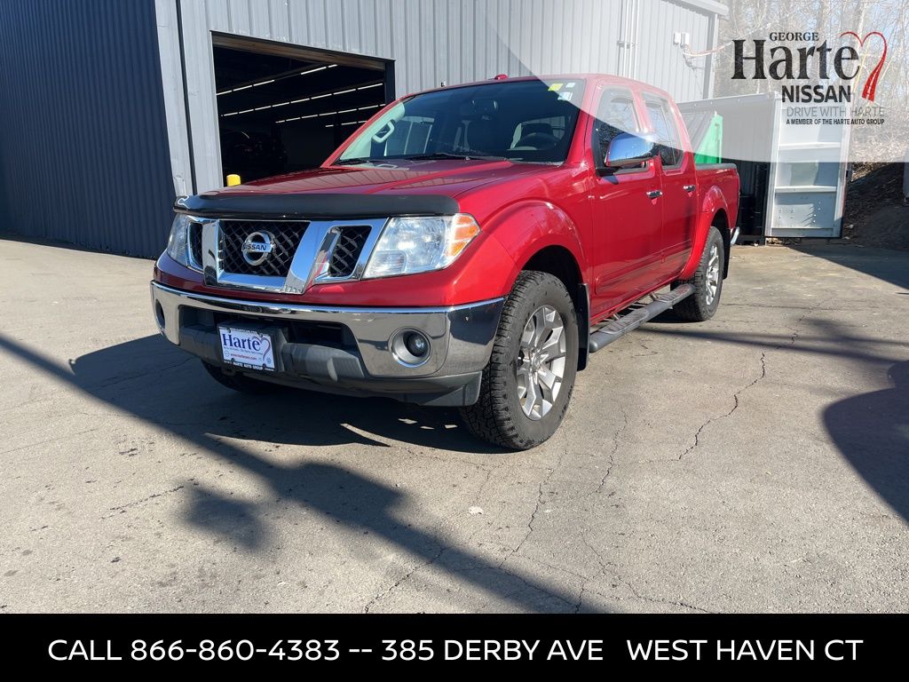 Lava Red 2016 Nissan Frontier SL Crew Cab 4WD Pickup Truck Four-Wheel Drive 5-Speed Automatic Overdrive