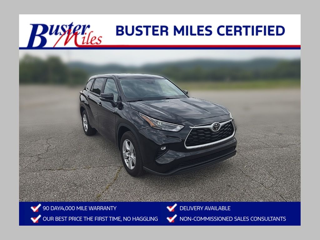 Midnight Black Metallic 2025 Toyota Highlander SUV / Crossover Front-Wheel Drive 8-Speed Automatic
