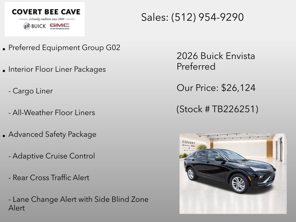 New 2026 Black Buick Preferred image 8
