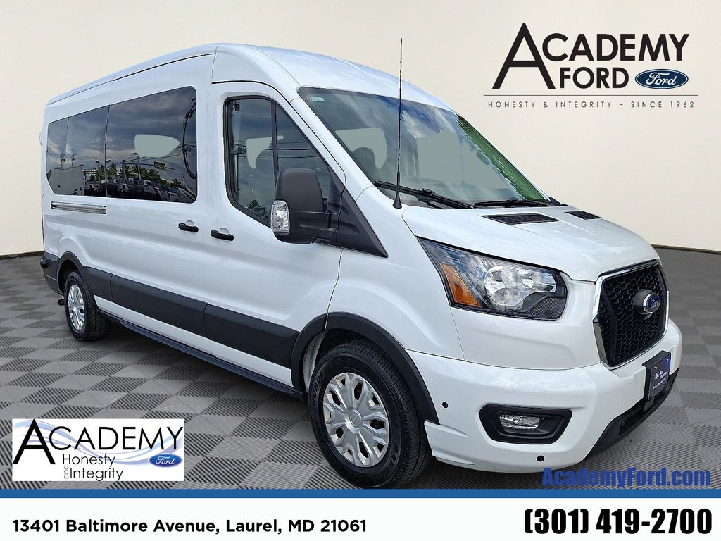Oxford White 2024 Ford Transit Passenger Van Rear-Wheel Drive 