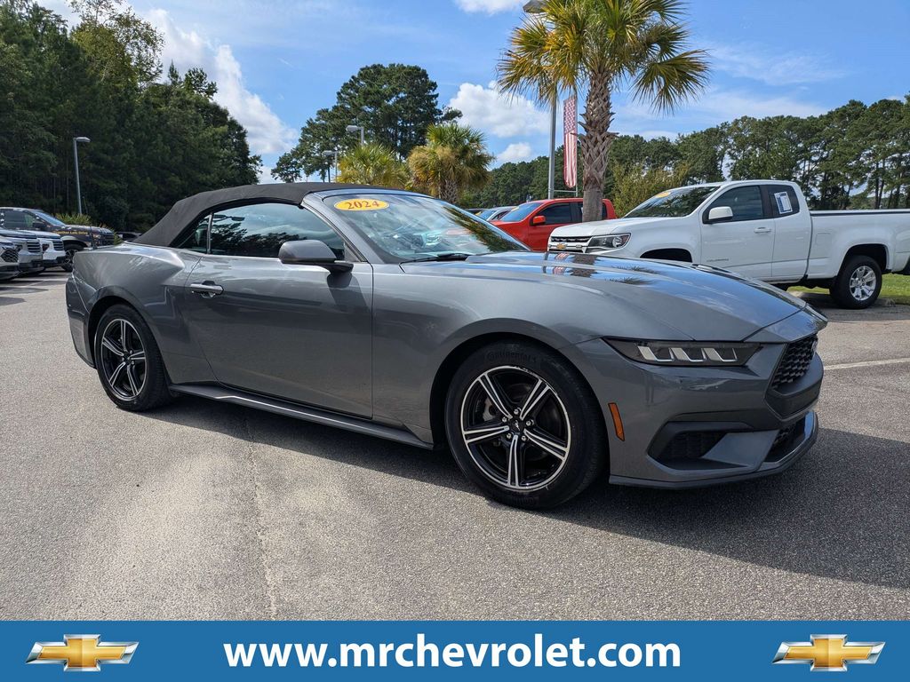 Gray Metallic 2024 Ford Mustang Convertible Rear-Wheel Drive Automatic
