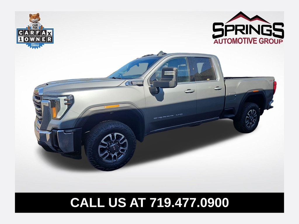 Silver 2024 GMC Sierra 2500HD Pickup Truck Four-Wheel Drive Automatic