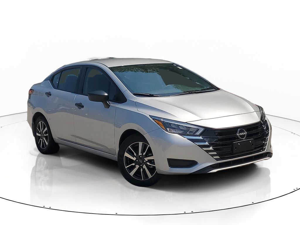 Brilliant Silver Metallic 2025 Nissan Versa Sedan Front-Wheel Drive Continuously Variable Transmission