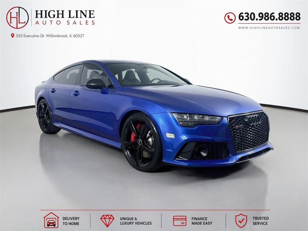 Sepang Blue Pearl Effect 2017 Audi RS 7 Sedan All-Wheel Drive 8-Speed Automatic