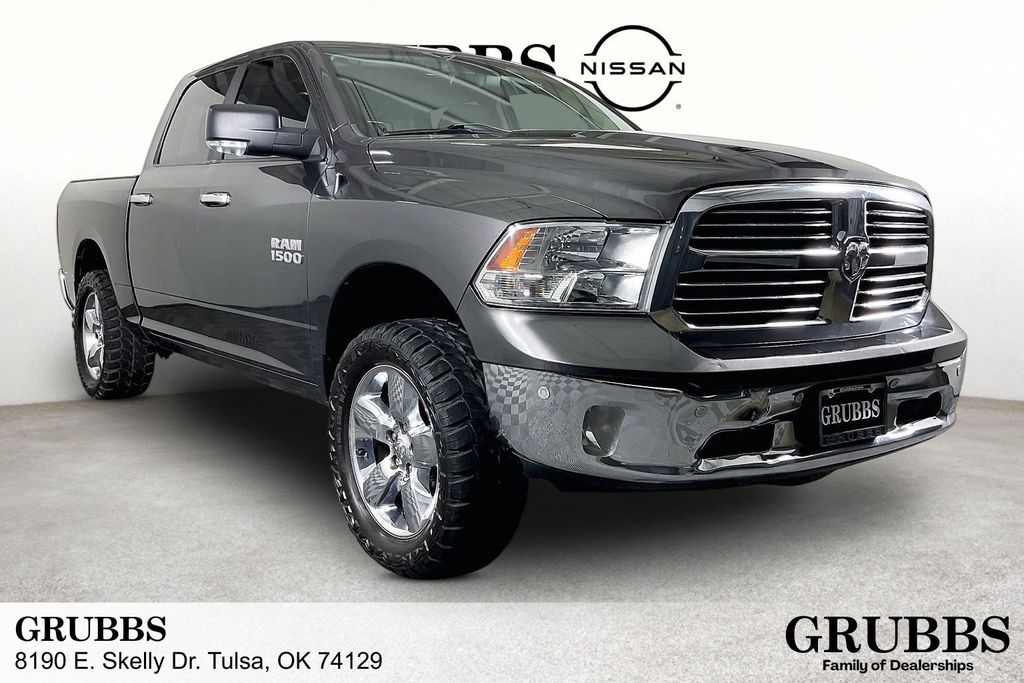 Gray (Granite Crystal Metallic Clearcoat) 2018 RAM 1500 Big Horn Crew Cab 4WD Pickup Truck Four-Wheel Drive 8-Speed Automatic