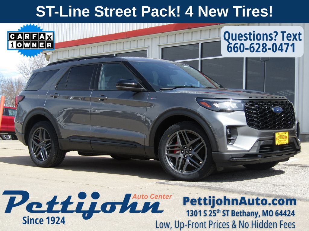 Gray Metallic 2025 Ford Explorer ST-Line AWD SUV / Crossover All-Wheel Drive Automatic
