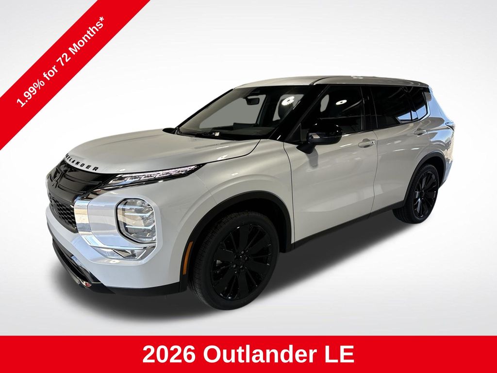 White 2026 Mitsubishi Outlander SUV / Crossover Front-Wheel Drive Continuously Variable Transmission