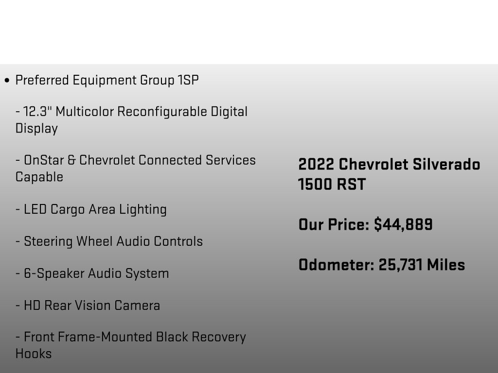 2022 Chevrolet Silverado 1500 RST Gray at Auto Express Mitsubishi