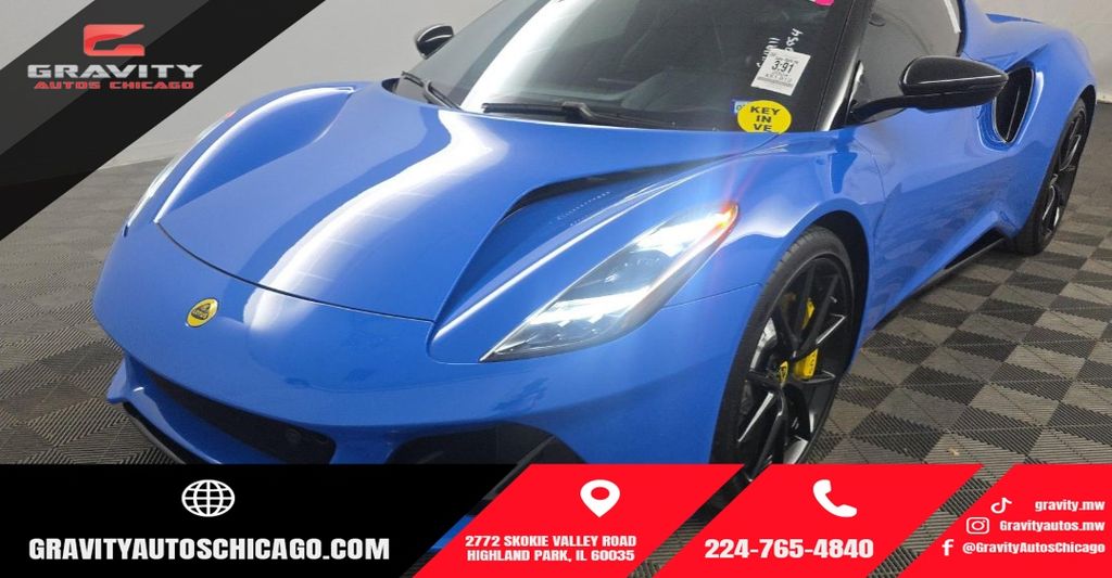 Seneca Blue 2024 Lotus Emira Coupe Rear-Wheel Drive 8-Speed Dual Clutch