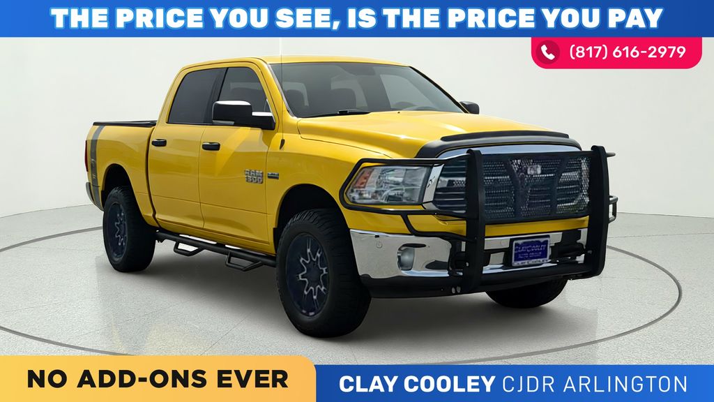 Detonator Yellow Clearcoat 2016 RAM 1500 Pickup Truck Four-Wheel Drive 8-Speed Automatic