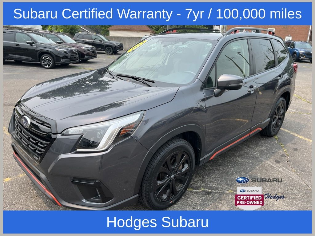 Magnetite Gray Metallic 2023 Subaru Forester SUV / Crossover All-Wheel Drive Continuously Variable Transmission