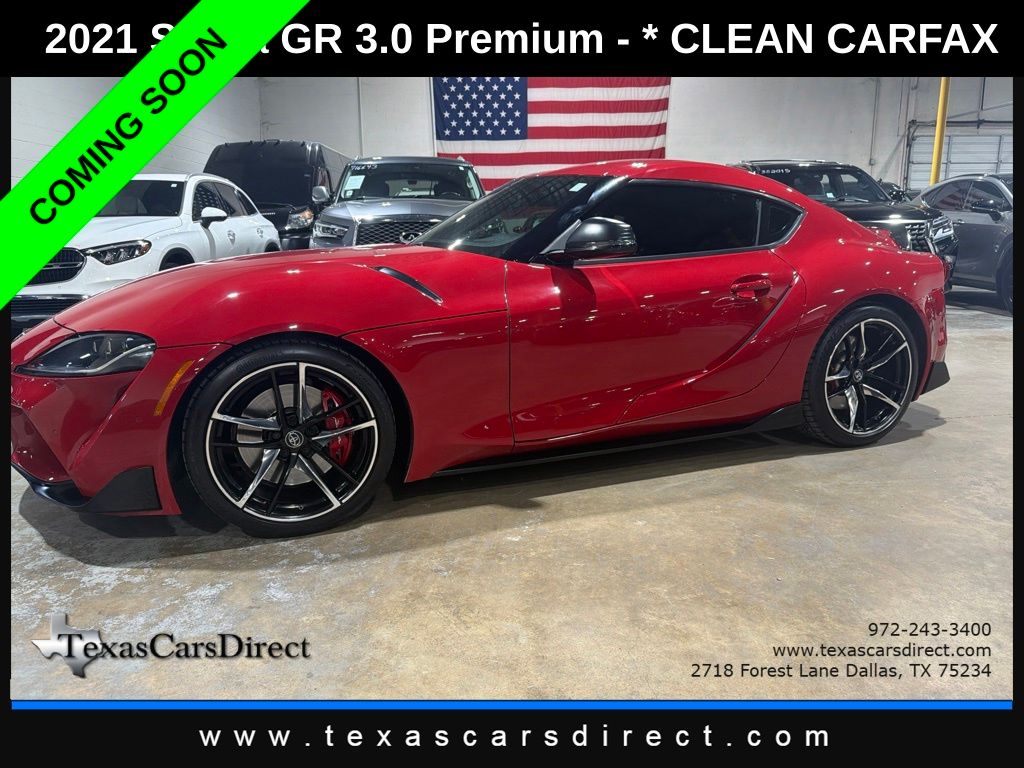 Renaissance Red 2021 Toyota Supra Coupe Rear-Wheel Drive 8-Speed Automatic