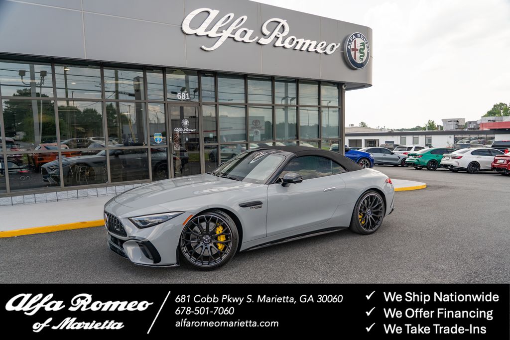 MANUFAKTUR Alpine Gray 2022 Mercedes-Benz SL-Class Convertible All-Wheel Drive 9-Speed Automatic
