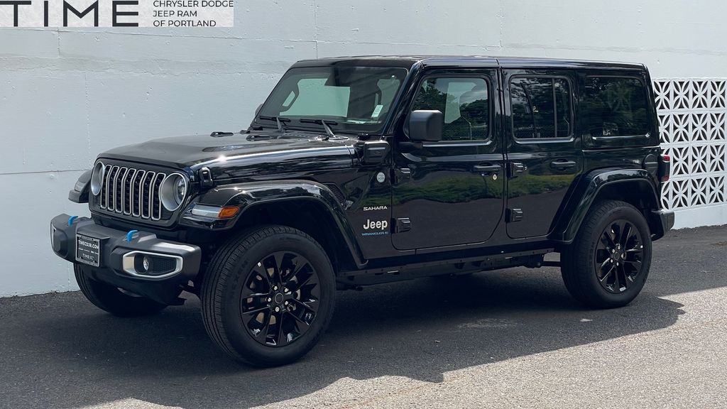 Black Clearcoat 2024 Jeep Wrangler 4xe SUV / Crossover Four-Wheel Drive 8-Speed Automatic