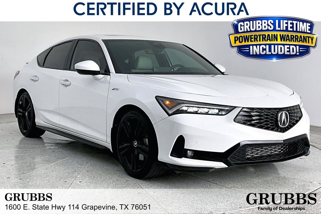 Platinum White Pearl 2026 Acura Integra Sedan Front-Wheel Drive Continuously Variable Transmission