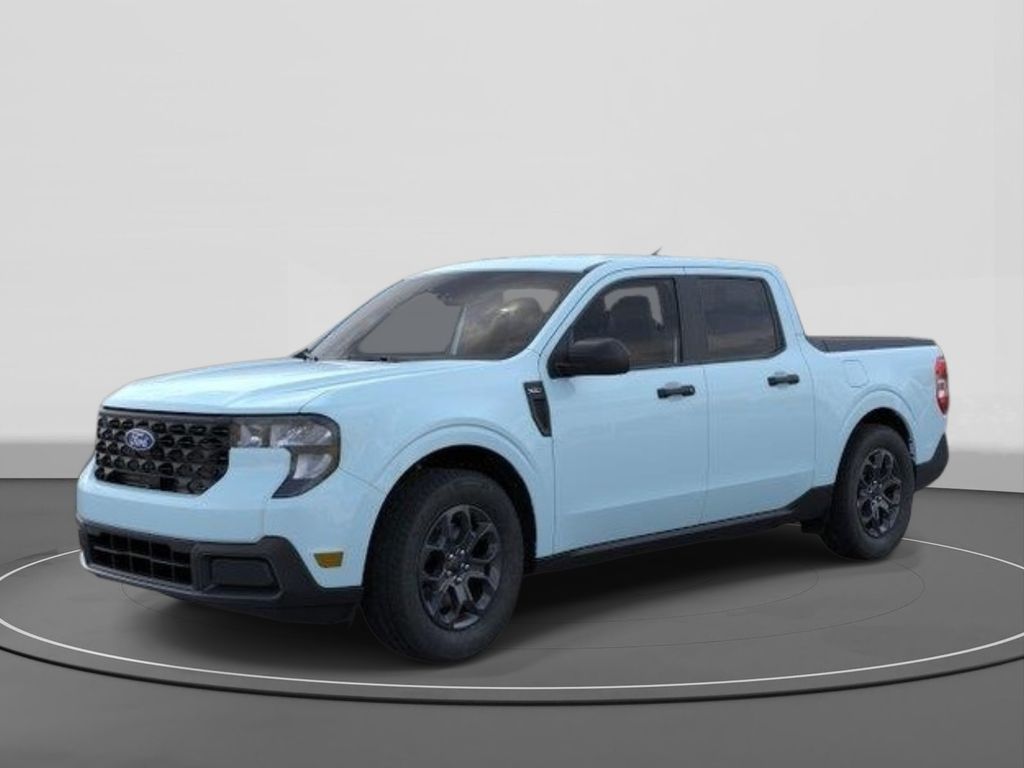 Light Blue 2026 Ford Maverick XLT SuperCrew FWD Pickup Truck Front-Wheel Drive Continuously Variable Transmission
