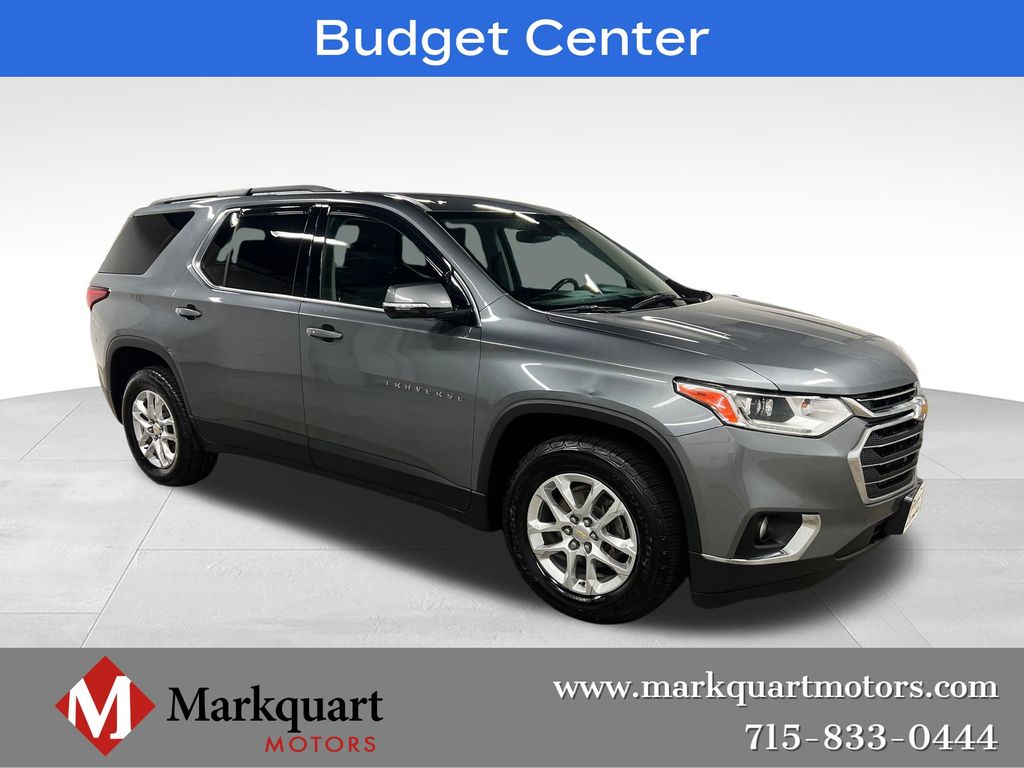Gray (Satin Steel Metallic) 2019 Chevrolet Traverse SUV / Crossover Four-Wheel Drive 9-Speed Automatic