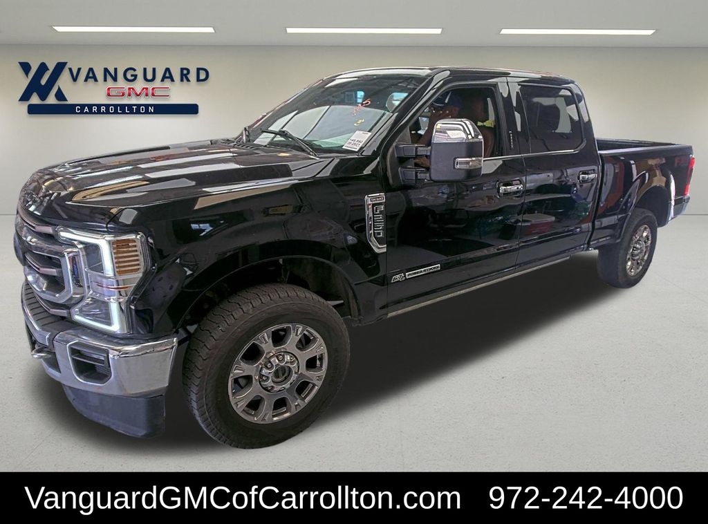 Agate Black Metallic 2021 Ford F-250 Super Duty Pickup Truck Four-Wheel Drive Automatic