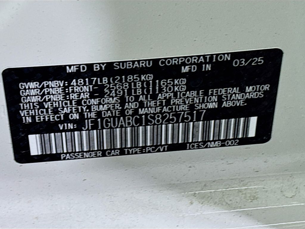 2025 Subaru Impreza Base