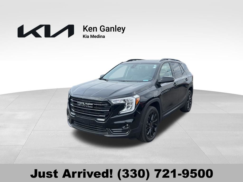 Black (Ebony Twilight Metallic) 2023 GMC Terrain SLT AWD SUV / Crossover All-Wheel Drive 9-Speed Automatic