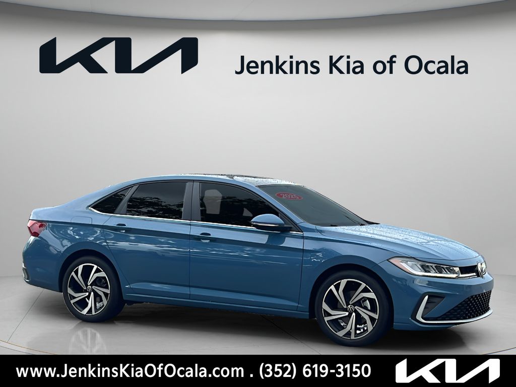 Monterey Blue 2025 Volkswagen Jetta Sedan Front-Wheel Drive 8-Speed Automatic
