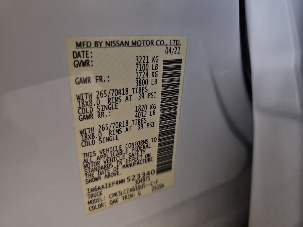 Used 2021 Nissan Titan Truck