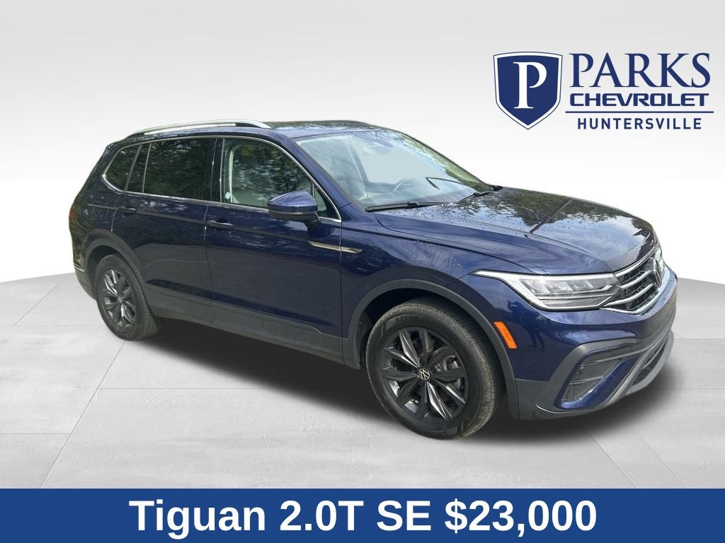 Atlantic Blue Metallic 2024 Volkswagen Tiguan SE FWD SUV / Crossover Front-Wheel Drive 8-Speed Automatic
