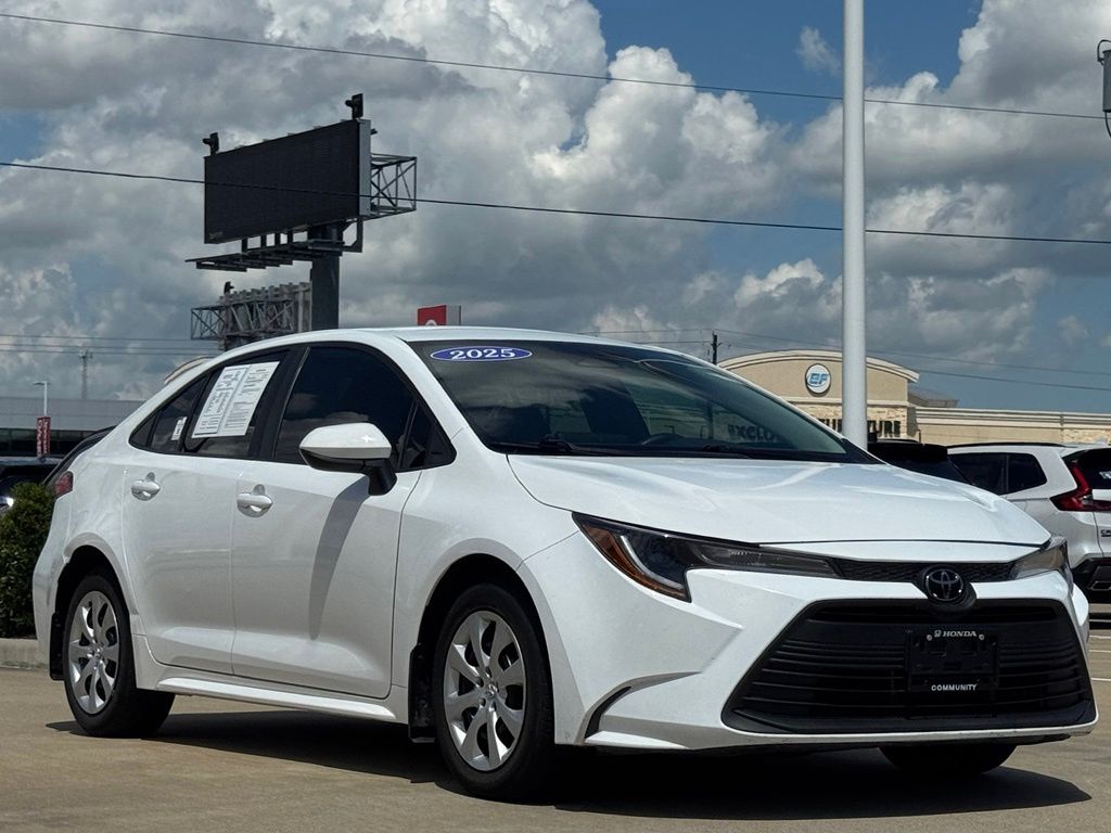 2025 Toyota Corolla LE White at Classic Toyota Galveston