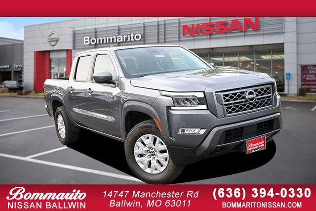 Gray (Gun Metallic) 2022 Nissan Frontier Pickup Truck Four-Wheel Drive 9-Speed Automatic