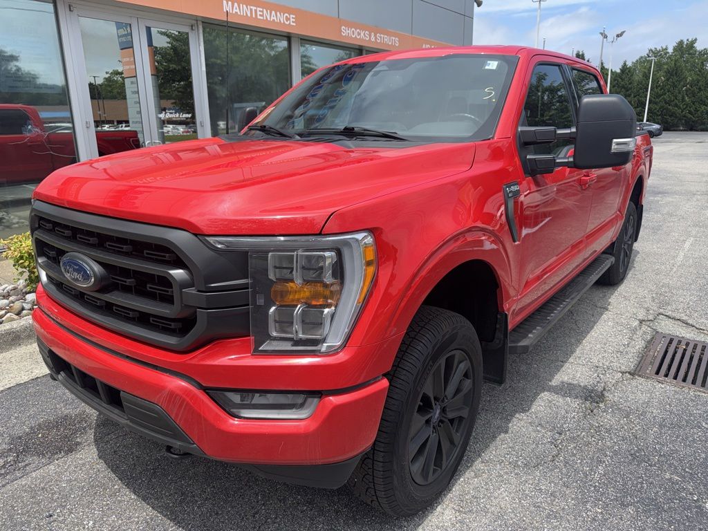 Red 2023 Ford F-150 Pickup Truck Four-Wheel Drive Automatic