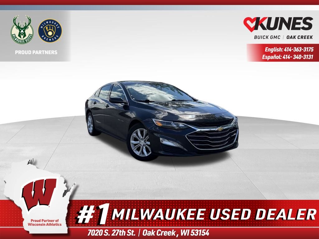 Dark Ash Metallic 2023 Chevrolet Malibu LT with 1LT FWD Sedan Front-Wheel Drive Continuously Variable Transmission