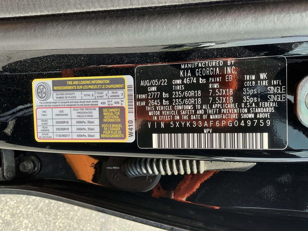 Used 2023 Black Kia EX image 21