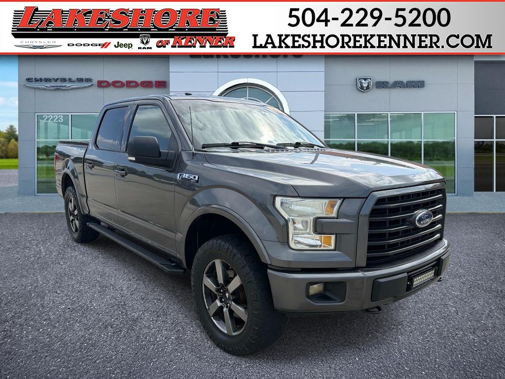 Gray (Magnetic) 2017 Ford F-150 XLT SuperCrew 4WD Pickup Truck Four-Wheel Drive 6-Speed Automatic