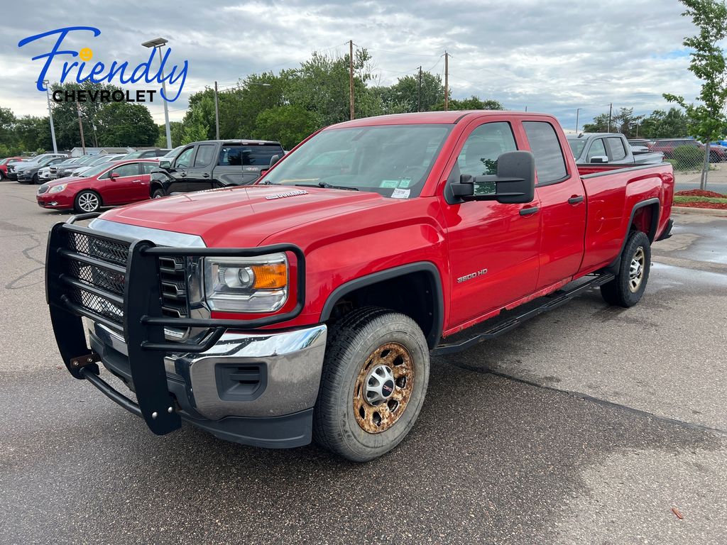 Fire Red 2015 GMC Sierra 3500HD Pickup Truck Four-Wheel Drive 6-Speed Automatic
