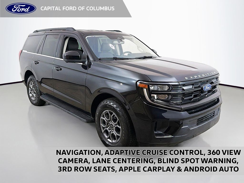 Agate Black Metallic 2025 Ford Expedition SUV / Crossover Four-Wheel Drive Automatic