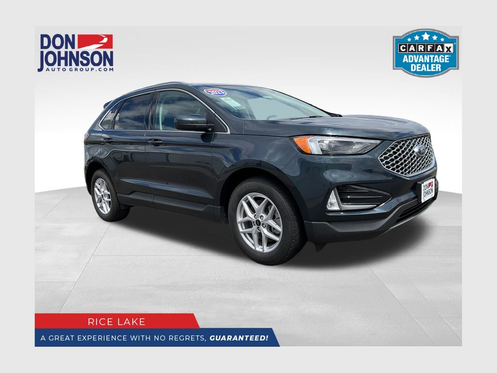 Blue Metallic 2023 Ford Edge SUV / Crossover All-Wheel Drive 8-Speed Automatic