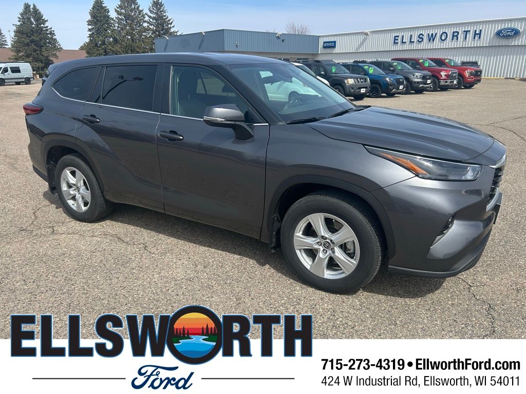 Magnetic Gray Metallic 2023 Toyota Highlander LE FWD SUV / Crossover Front-Wheel Drive 8-Speed Automatic