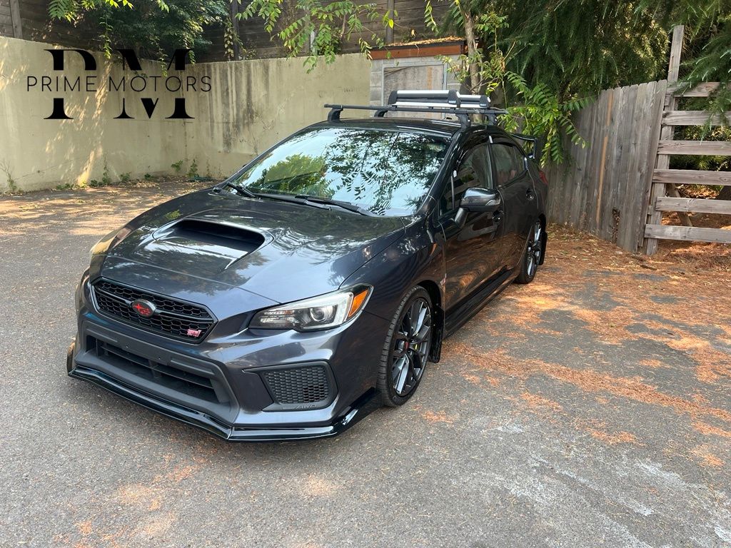 Dark Gray Metallic 2018 Subaru WRX STI Sedan All-Wheel Drive 6-Speed Manual