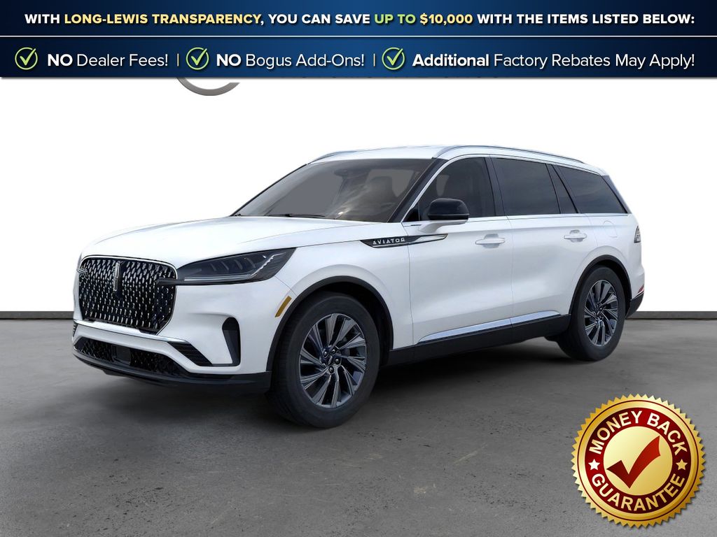 Pristine White Metallic Tri-Coat 2026 Lincoln Aviator SUV / Crossover All-Wheel Drive Automatic