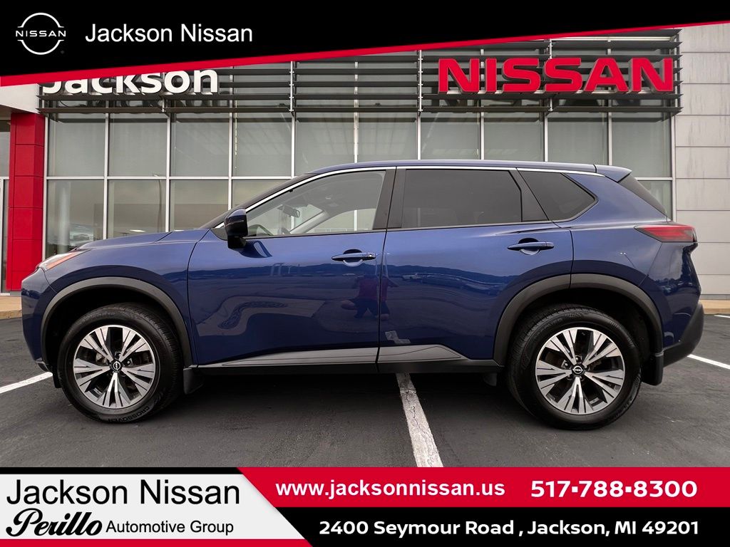 Caspian Blue Metallic 2023 Nissan Rogue SUV / Crossover All-Wheel Drive Continuously Variable Transmission